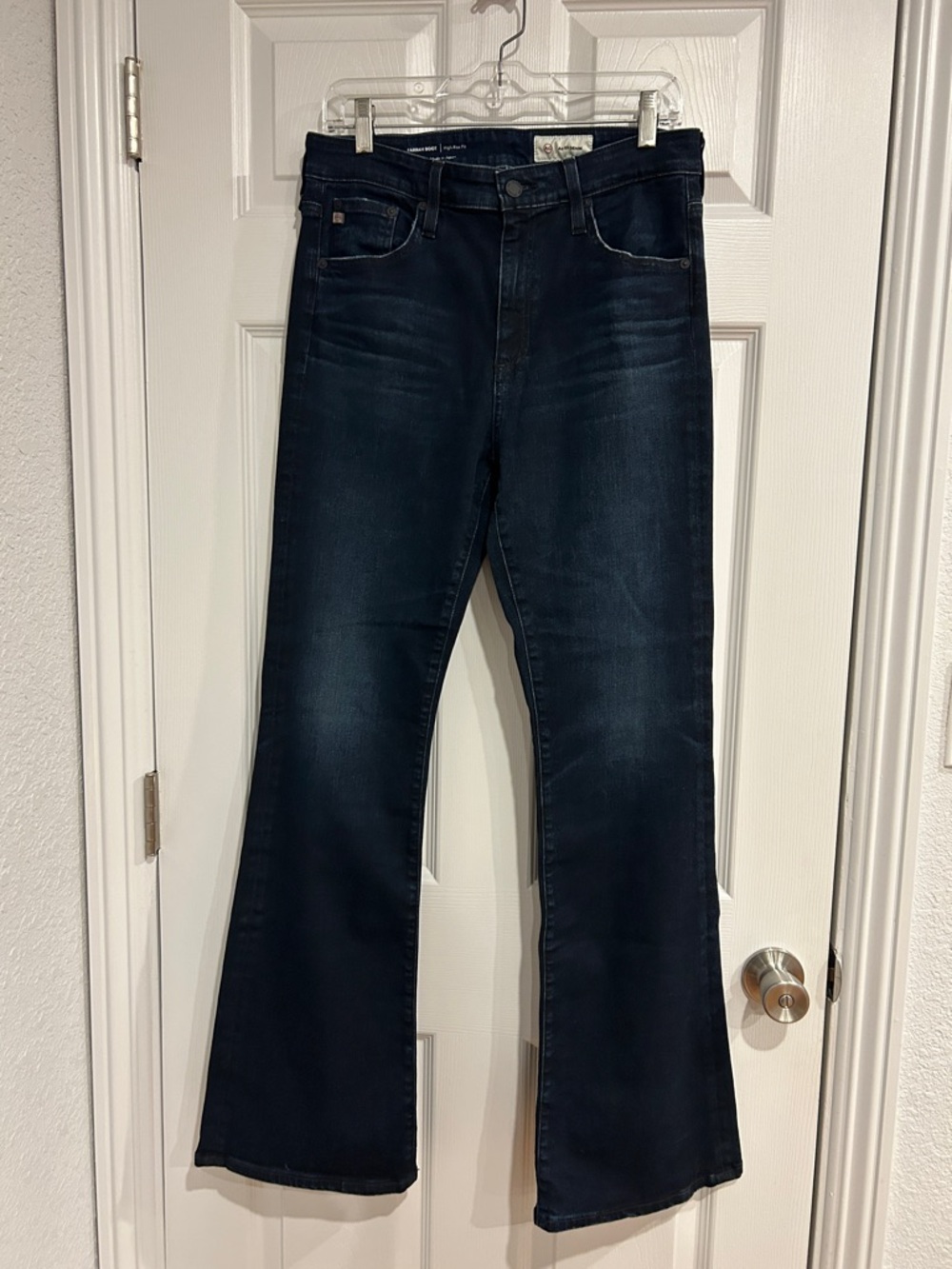 Ag Adriano Goldschmied Farrah Boot High-Rise Dark Blue Jeans